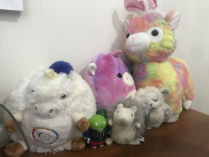 Desk stuffed animals