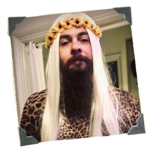 Carole Baskin Halloween costume complete with wig