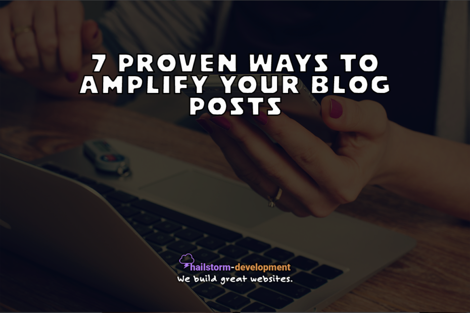 Amplify your blog