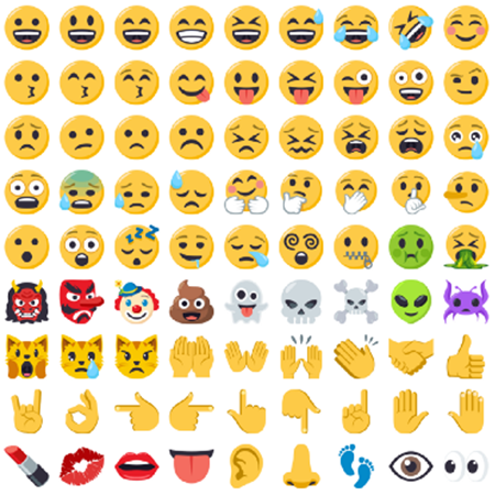 Android emojis released in 2013