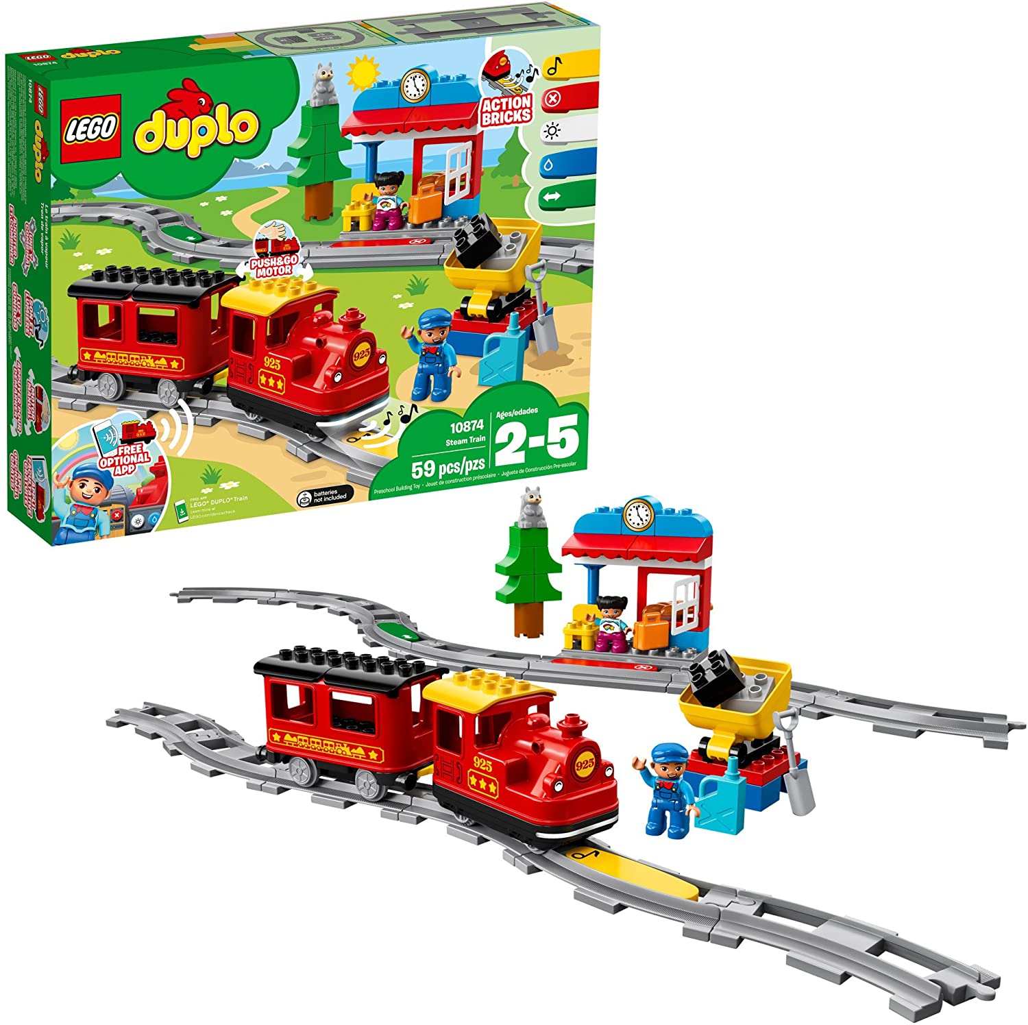 The LEGO DUPLO Steam Train Remote Control Toy Set
