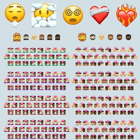 Unicode 2021 emojis