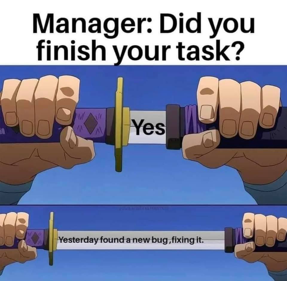 Did you finish your task?