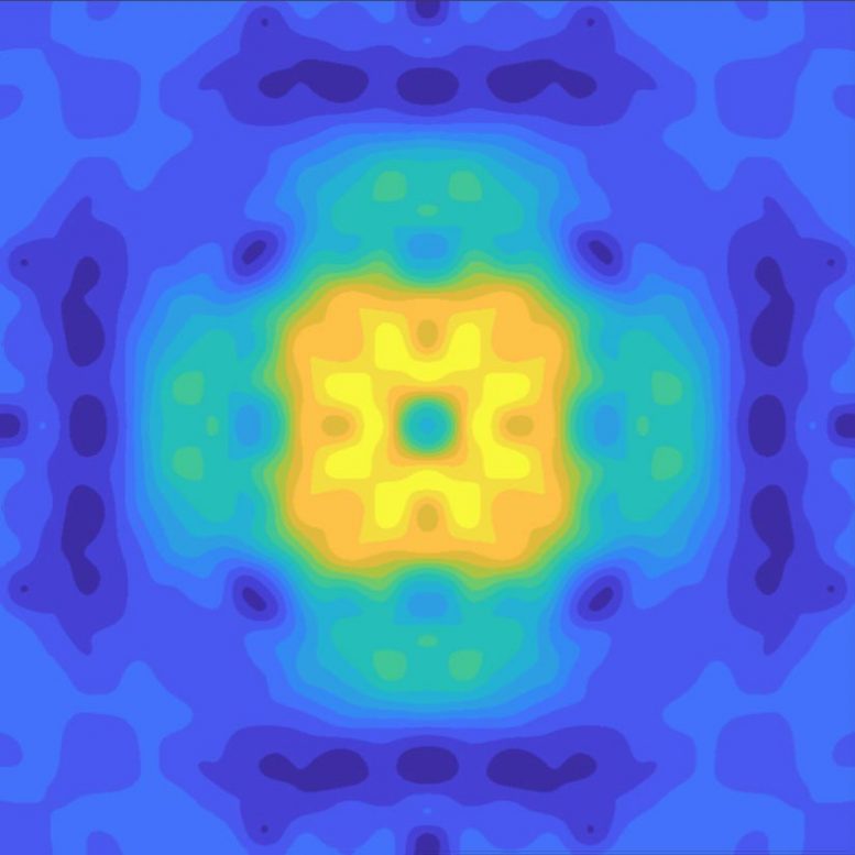 Visualization of a lithium-rich cathode. Credit: Carnegie Mellon University and Northeastern University